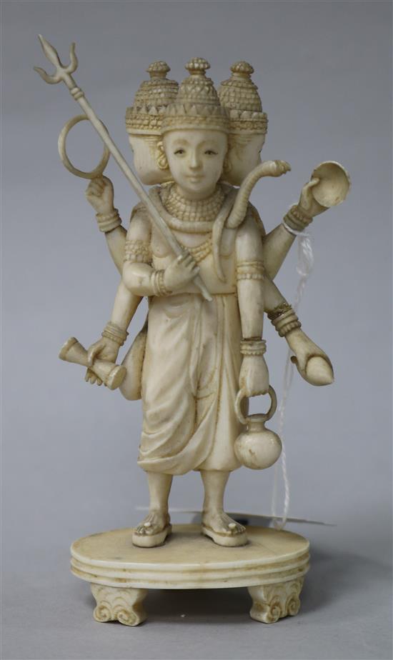 An ivory Buddhist figure
